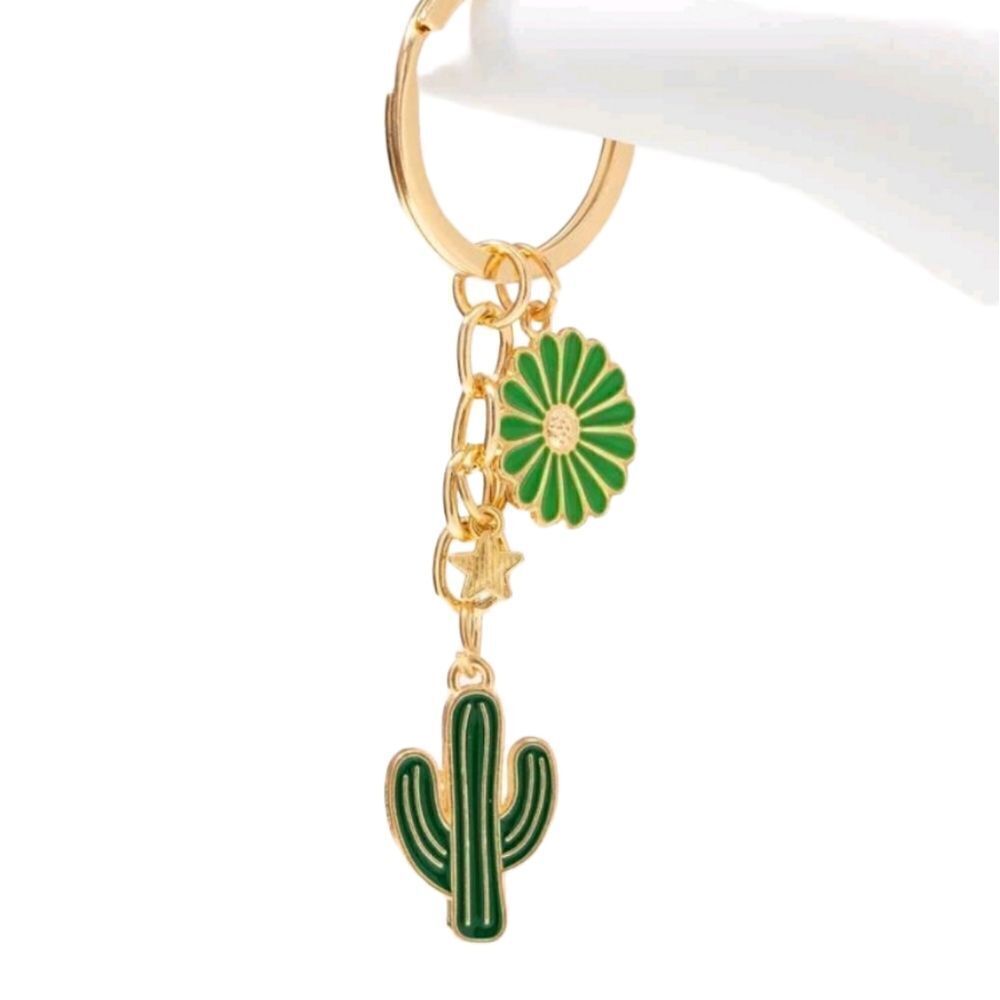 Cactus 🌵 Charm Keychain - Picture 3 of 6